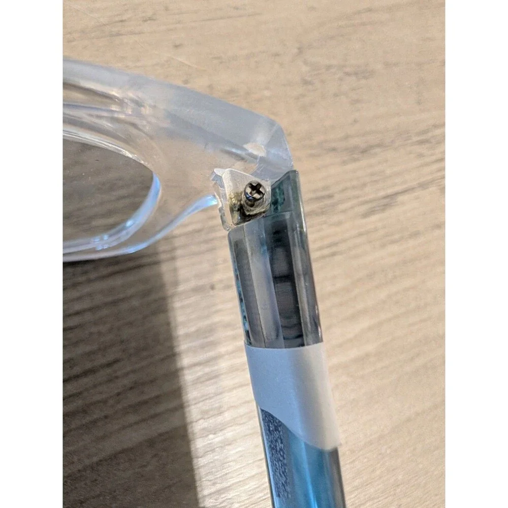 Peepers Enter Stage Left Clear Blue Pattern Eyeglass Frames
